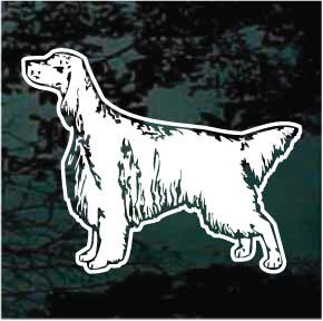 Pretty English Setter car window decals stickers
