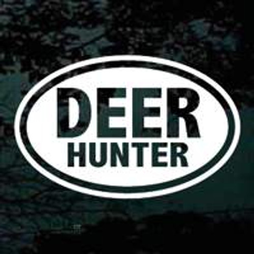 Deer Hunter Text Oval 