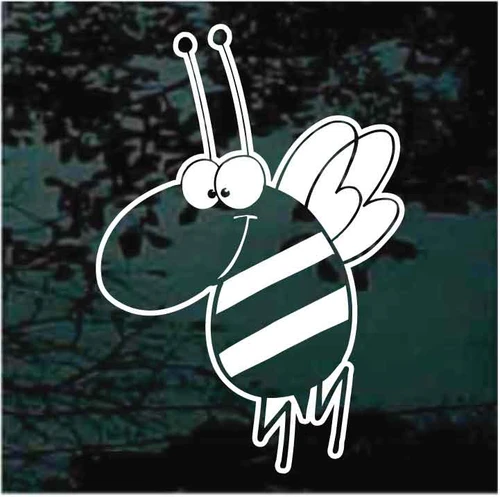 Bee Cartoon decals stickers