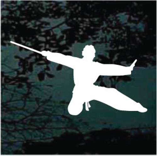 Martial Arts Silhouette 30 Decals