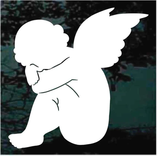 Weeping Cherub decals stickers