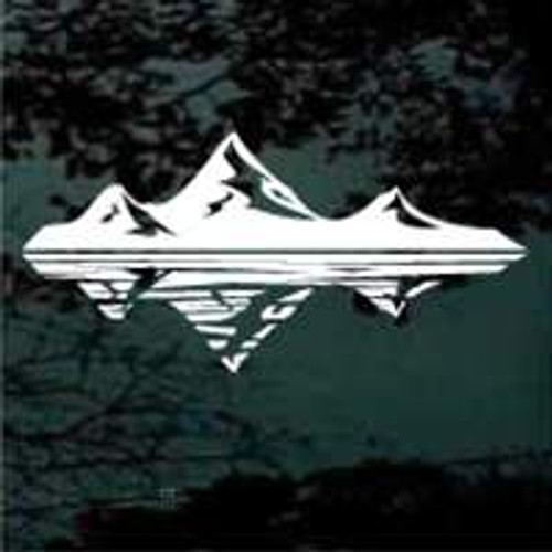 Lakeside Mountain Range car window decals stickers