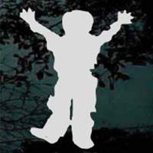 Child Zombie Boy Decals Stickers for Cars Trucks Windows