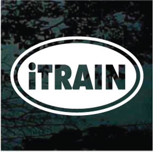 iTrain Oval Decals