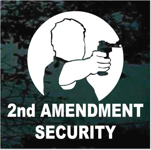 2nd Amendment Security decals stickers
