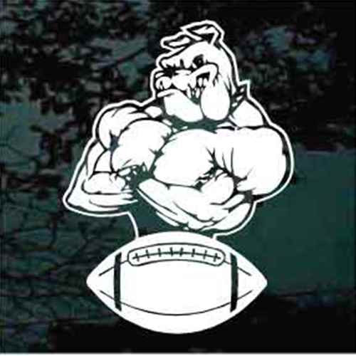 Bulldog Football Decals
