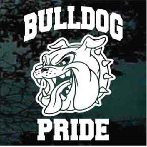 Bulldog Pride Window Decals
