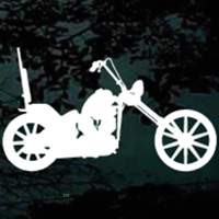 Chopper Motorcycle car window decals stickers