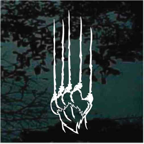 Tiger Claw Scratching car window decals stickers