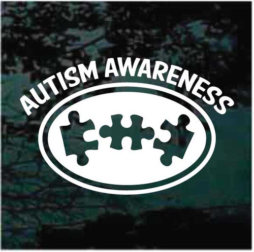 Autism Awareness Oval car window decals stickers