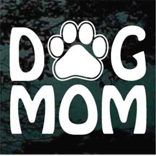 Dog Mom Paw Print car window decals stickers