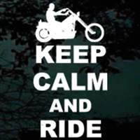Keep Calm And Ride Motorcycle car window decals stickers