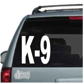 Custom K-9 Decals & Car Window Stickers | Decal Junky