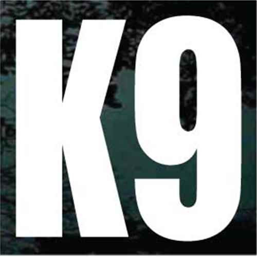 K-9 Custom car window decals stickers