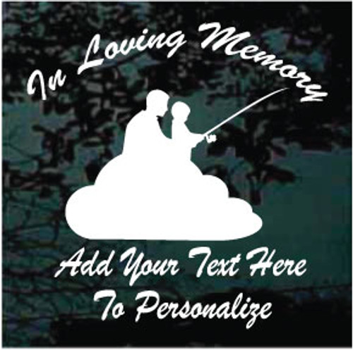 In Loving Memory Hunting & Fishing Decals & Stickers ...