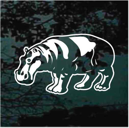 Stylish Hippopotamus Decals