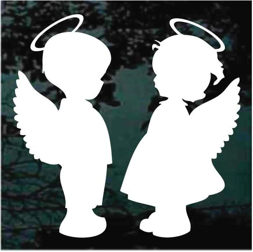 Boy & Girl Angel decals stickers