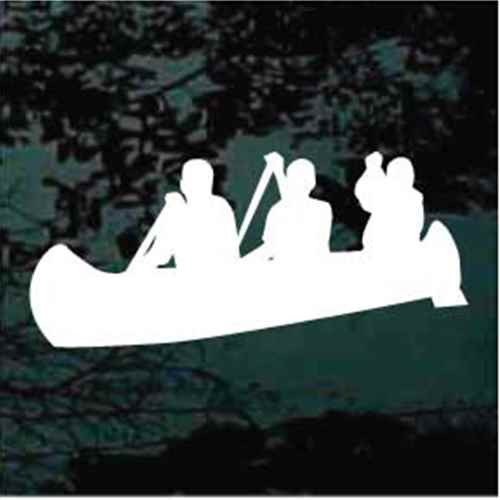 Three Man Canoe Decals