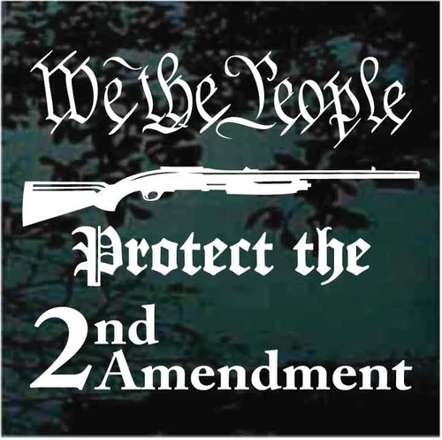 We the People Protect the 2nd Amendment decals stickers