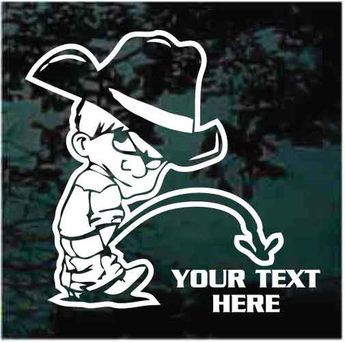 Bad Boy Cowboy car window decals stickers