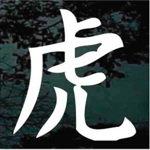 Kanji Symbol Tiger