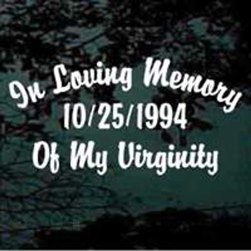 In Memory of My Virginity