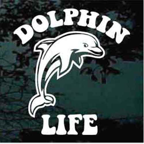 Dolphin Life Window Decals