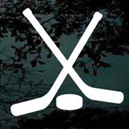 Hockey Sticks Silhouette 01 Decals
