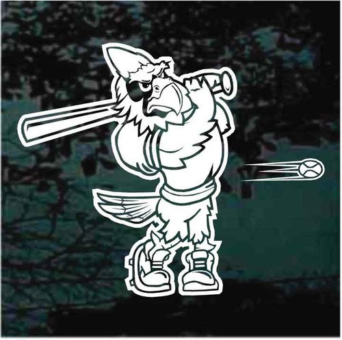 Cardinals Baseball Mascot decals stickers