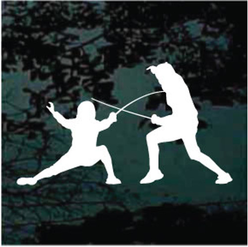 Competitive Fencing Silhouette Decals