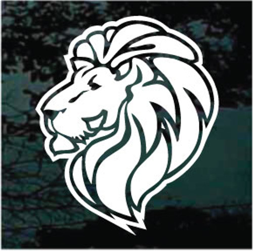 Smart Lion Head Window Decals