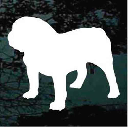 English Bulldog Silhouette car window decals stickers