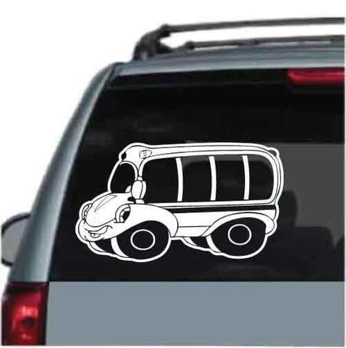 Cartoon School Bus decals stickers