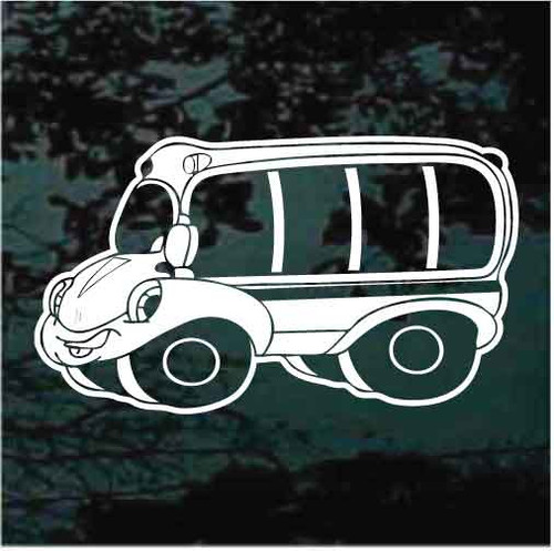 Cartoon School Bus car window decals stickers