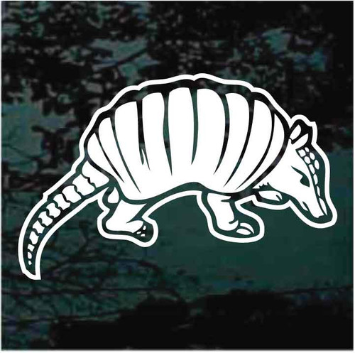 Walking Armadillo decals stickers