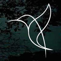 Custom Hummingbird car window decals stickers