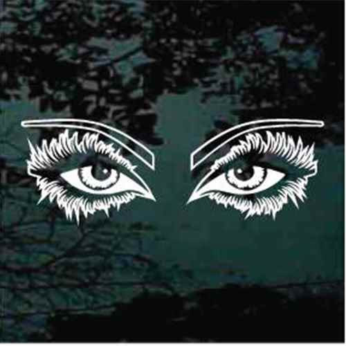 Eyes, Eyeballs, & Eyelash Decals & Stickers Decal Junky