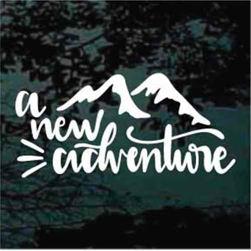 A New Adventure car window decals stickers