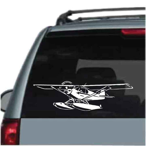 Piper Cub Float Plane car window decals stickers