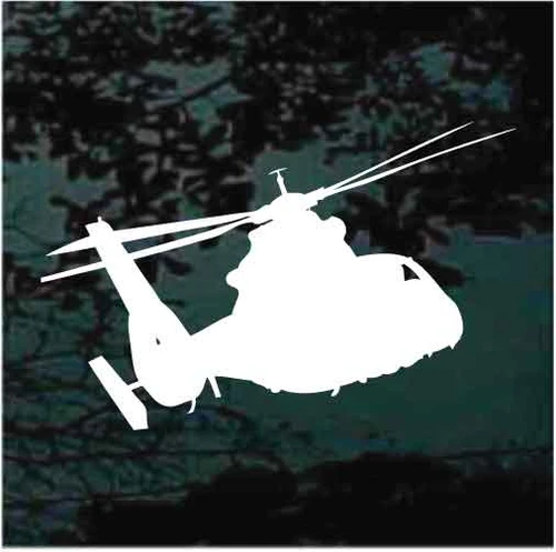 Banked Turn Military Helicopter decals stickers