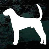 American Foxhound 01 Silhouette car window decals stickers