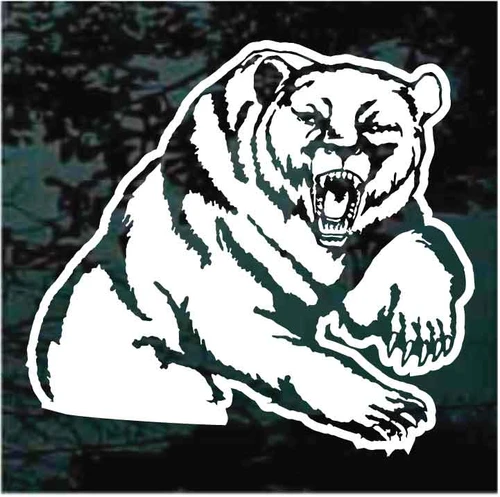Growling Bear decals stickers