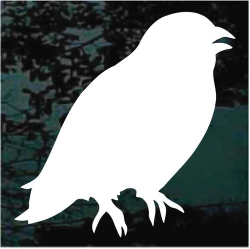 Crowing Crow decals stickers