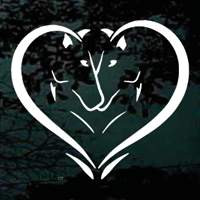 Arabian Horse Heart car window decals stickers
