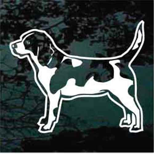 Detailed Beagle Standing car window decals stickers