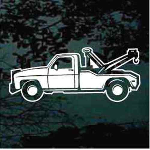 Wrecker Truck car window decals stickers
