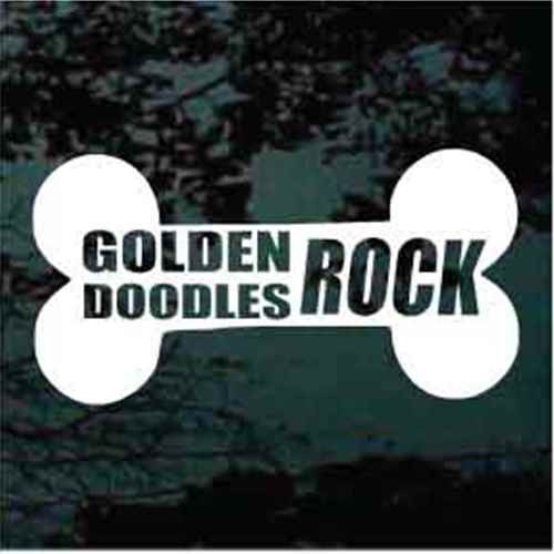 Goldendoodles Rock car window decals stickers