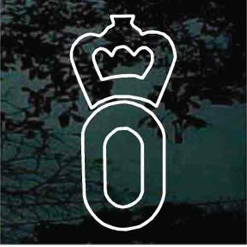 German Oldenburg Horse Breed Logo car window decals stickers