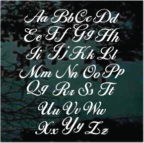 Fish Hook Monogram Decals Stickers for Cars Trucks Windows