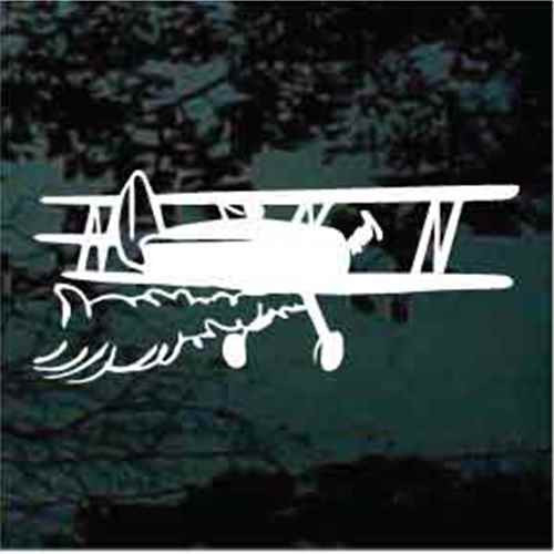 Crop Duster Airplane car window decals stickers